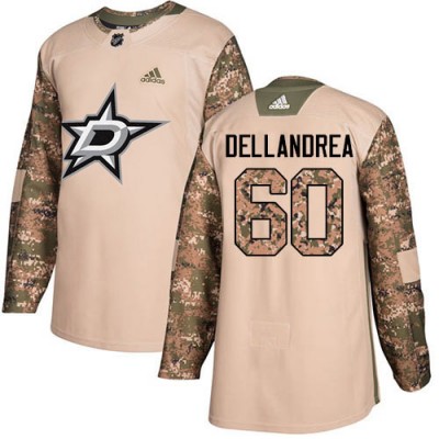 Adidas Dallas Stars #60 Ty Dellandrea Camo Authentic 2017 Veterans Day Stitched NHL Jersey Men's